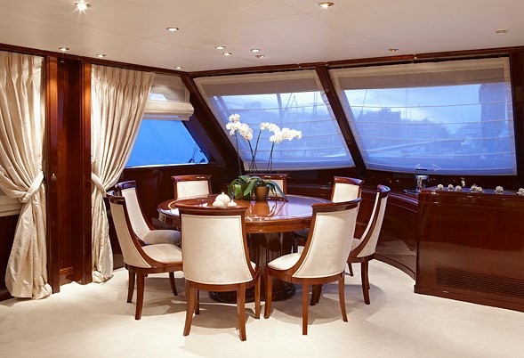 Inside Eating/dining Aboard Yacht IRAKLIS L