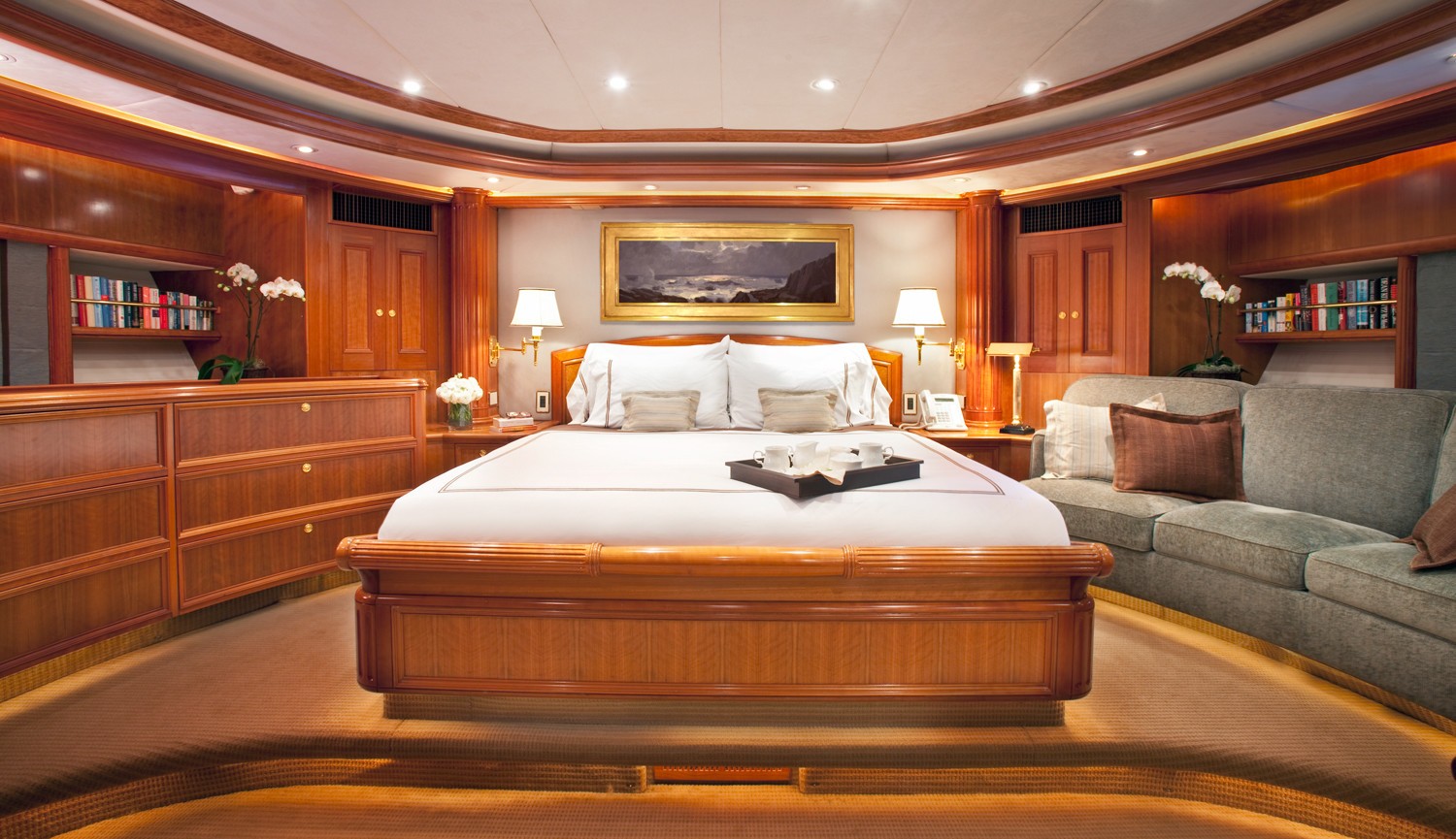 Main Master Cabin On Board Yacht GENEVIEVE