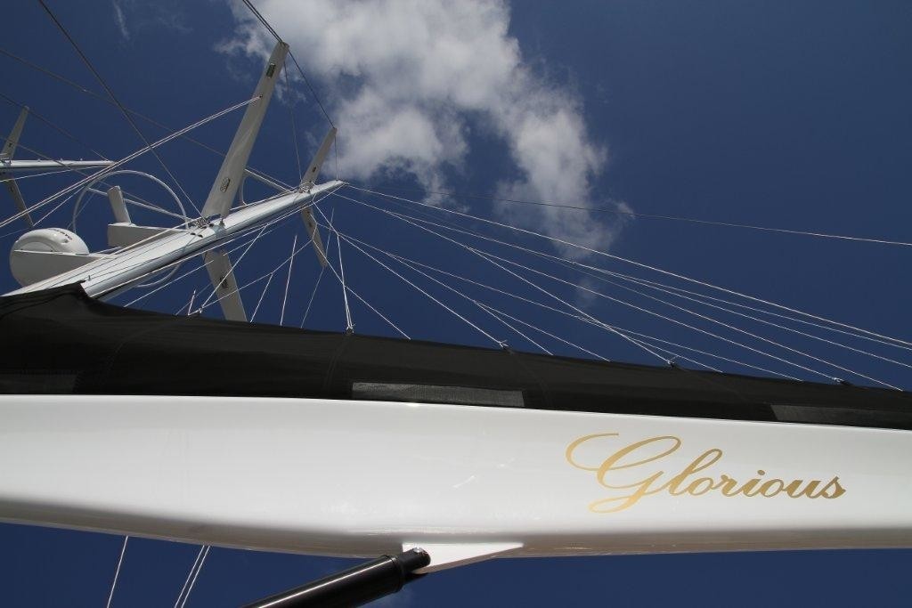 External Close Up On Board Yacht GLORIOUS