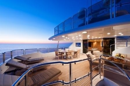Sunset Dusk Aboard Yacht AFRICAN QUEEN