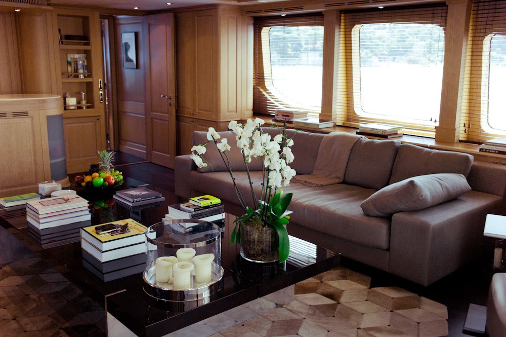 Saloon Sitting On Board Yacht AFRICAN QUEEN