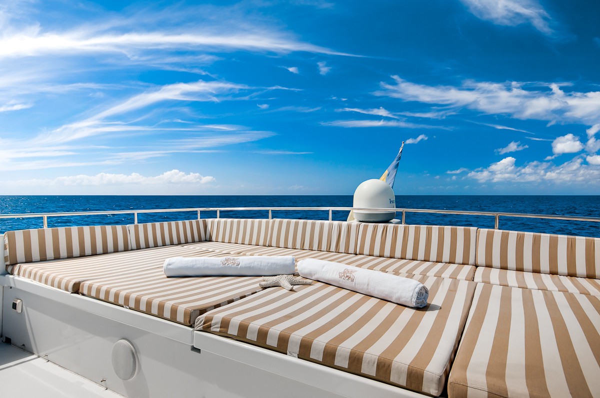 Sunbeds Aboard Yacht ANDIAMO