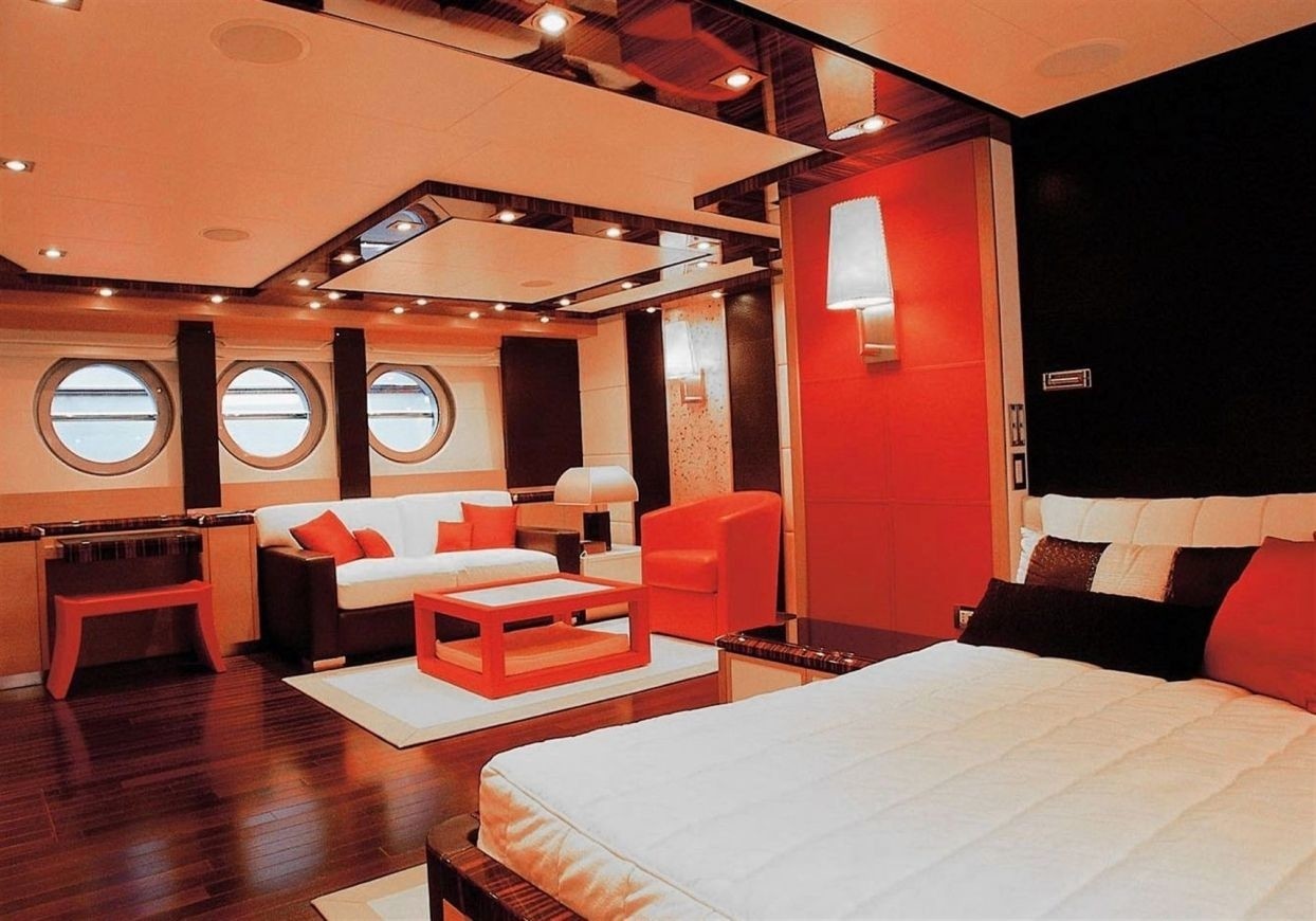 Sitting: Yacht DRAGON's Main Master Cabin Pictured