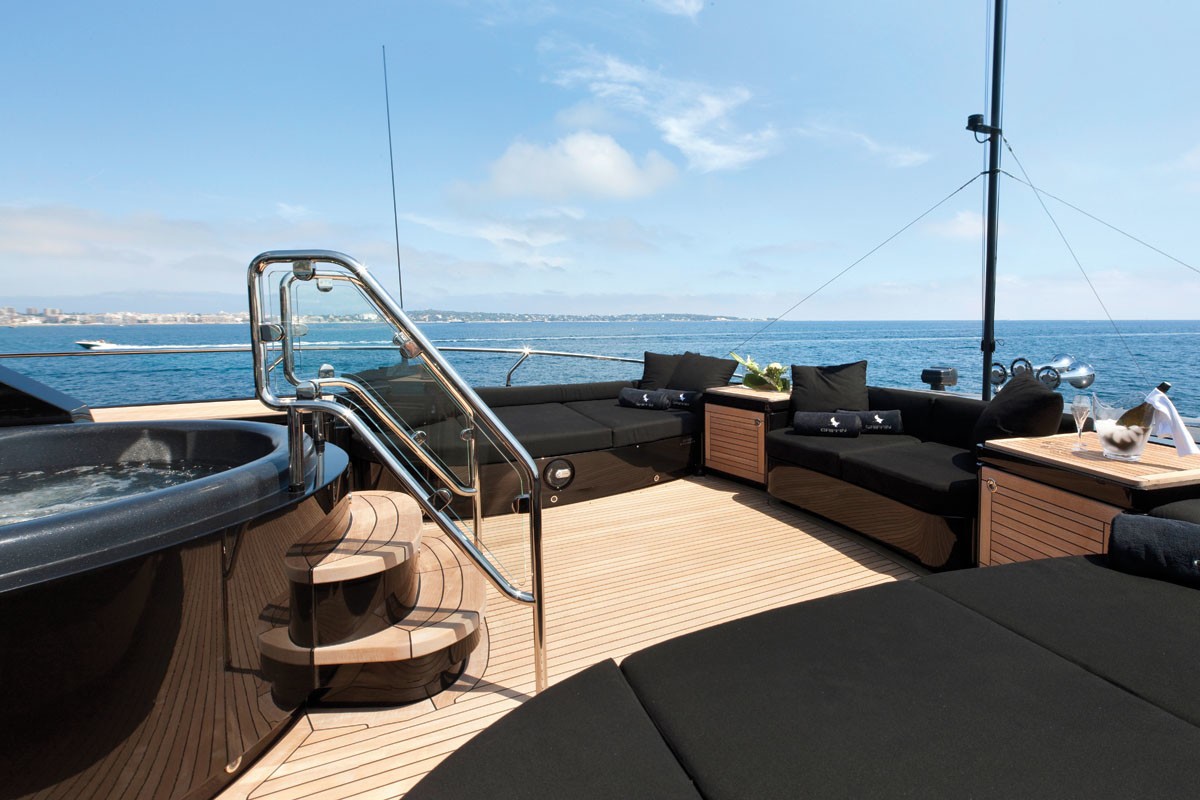 Sun Deck On Board Yacht GRIFFIN