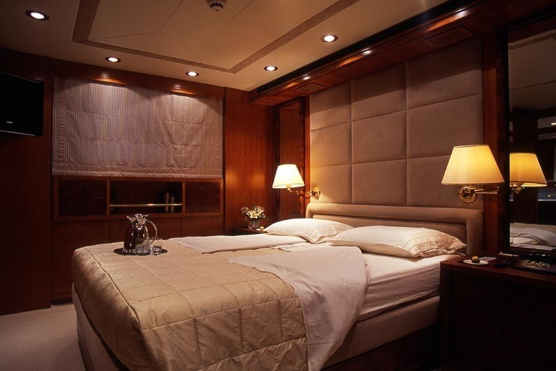 Main Master Cabin On Board Yacht OURANOS TOO