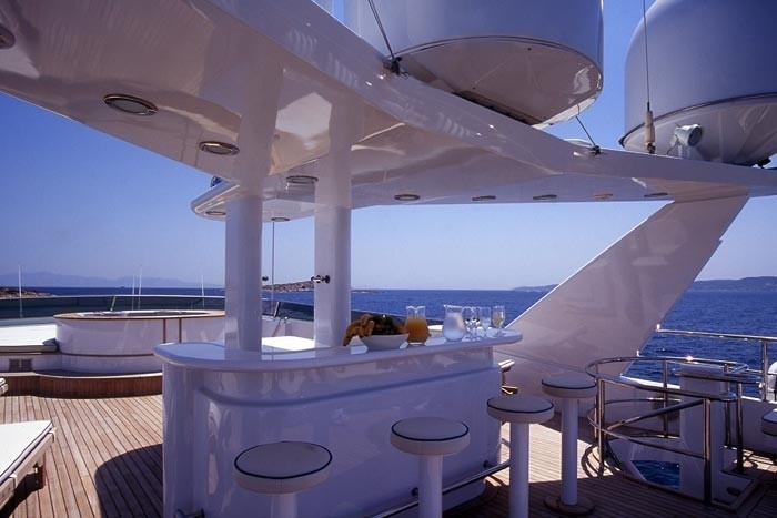 External Drinks Bar On Board Yacht OURANOS TOO