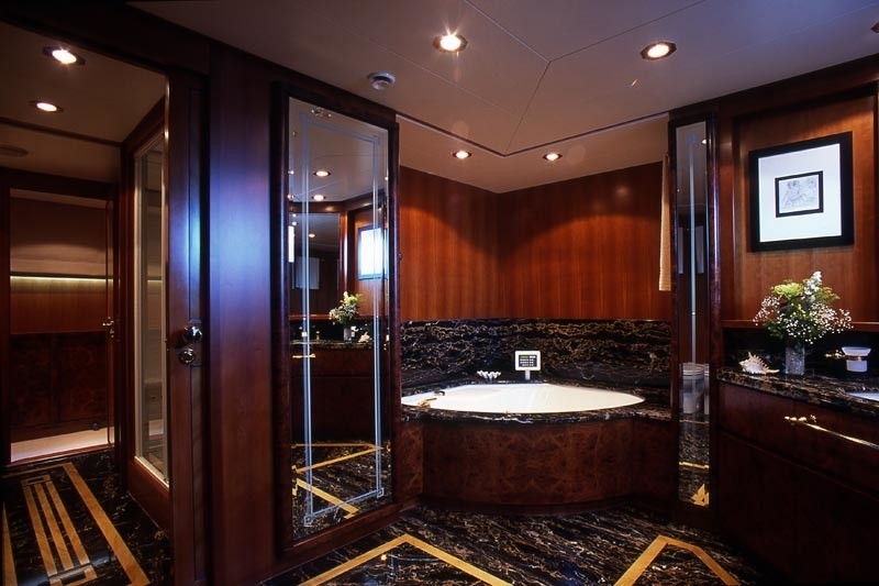 Main Master Bathroom On Yacht OURANOS TOO