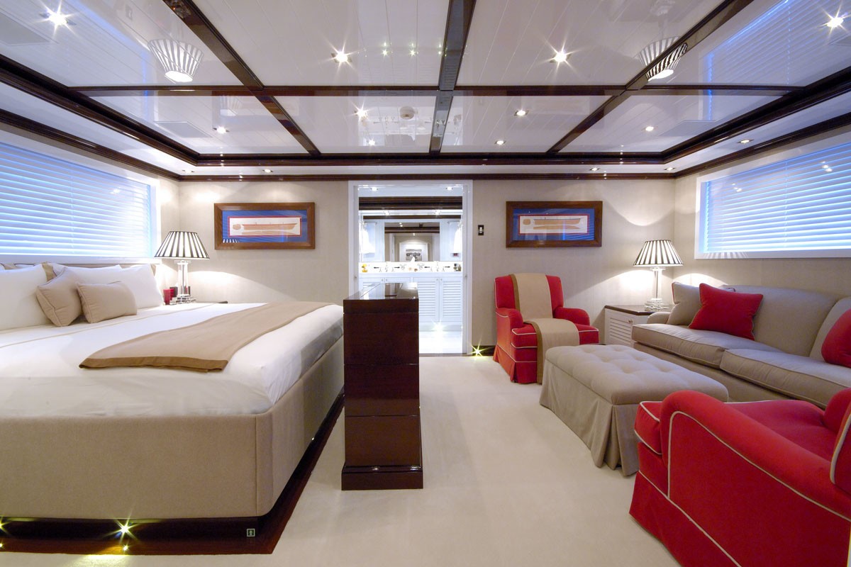 Main Master Cabin On Board Yacht OXYGEN