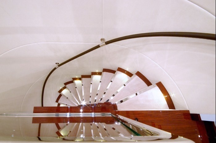 Stairway On Yacht OXYGEN