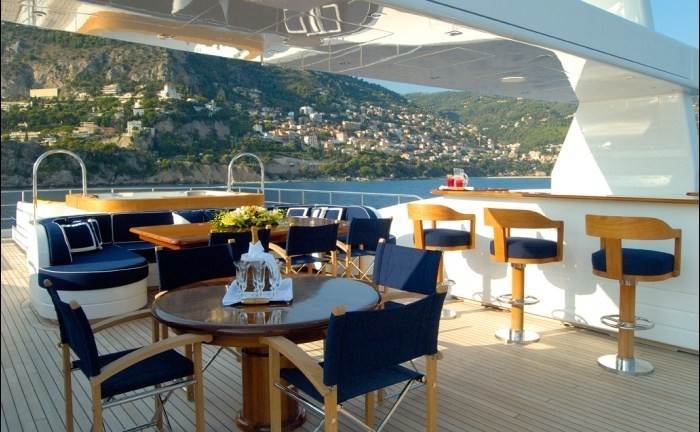 Barseating Zone Aboard Yacht OXYGEN