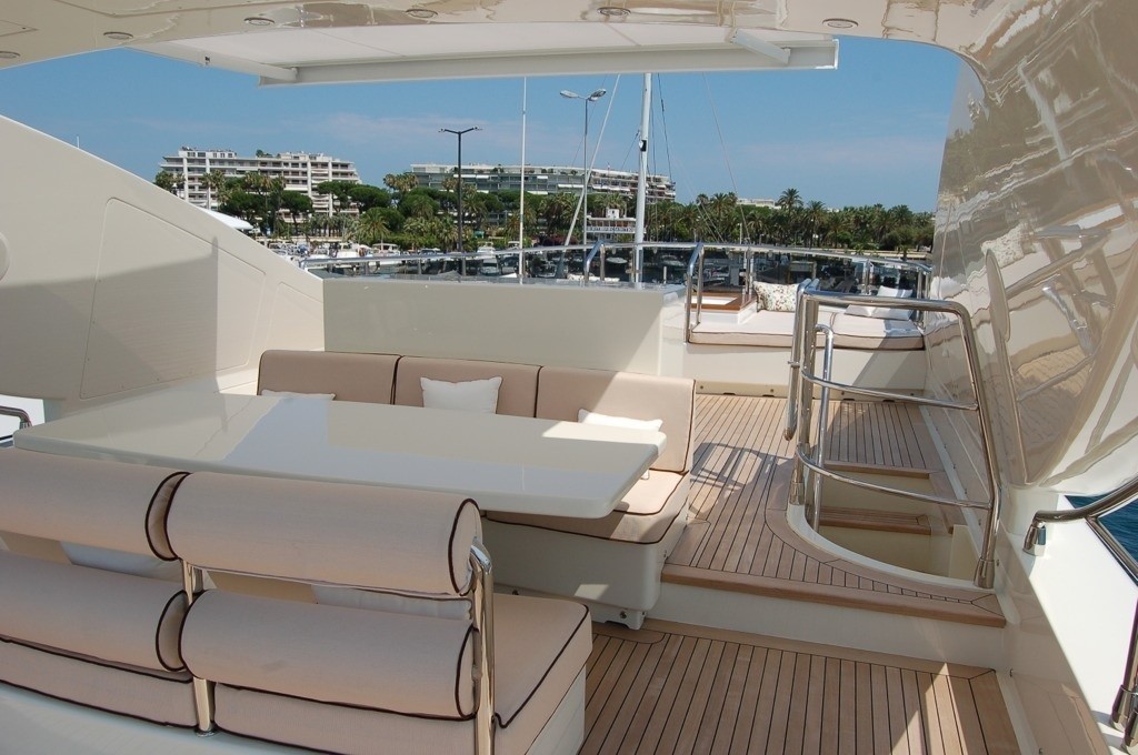 Sun Deck Aboard Yacht ANTELOPE III