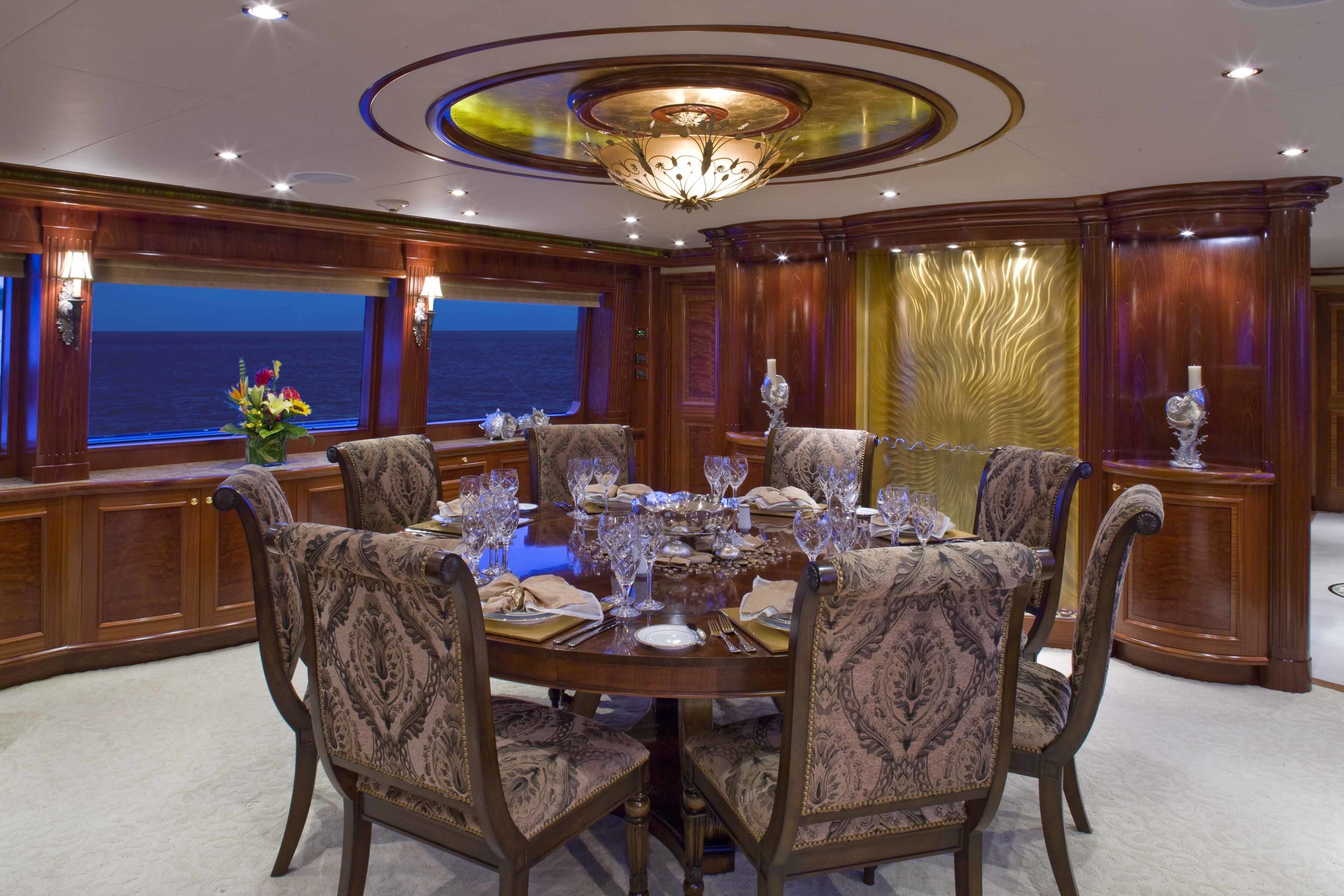 Eating/dining Area On Board Yacht FAR FROM IT