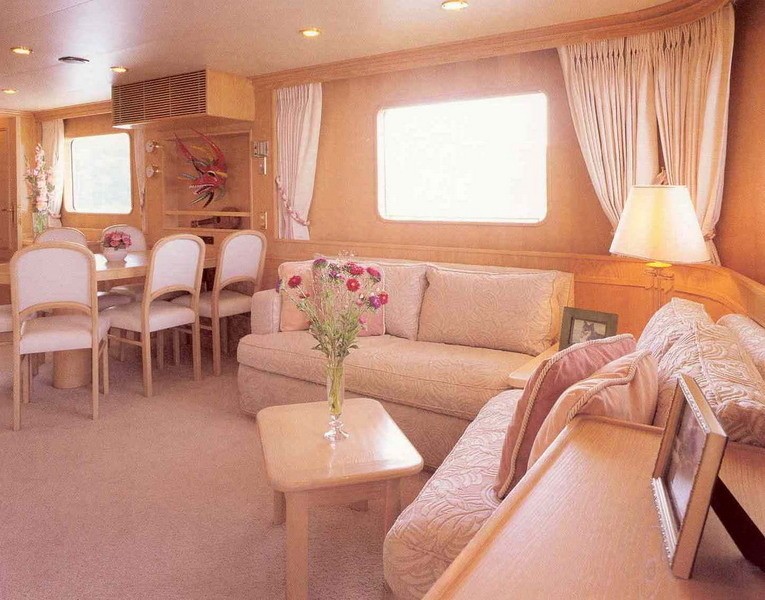 Saloon With Eating/dining On Board Yacht LADY ROSE