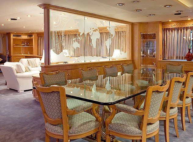 Eating/dining Area Aboard Yacht LADY ROSE