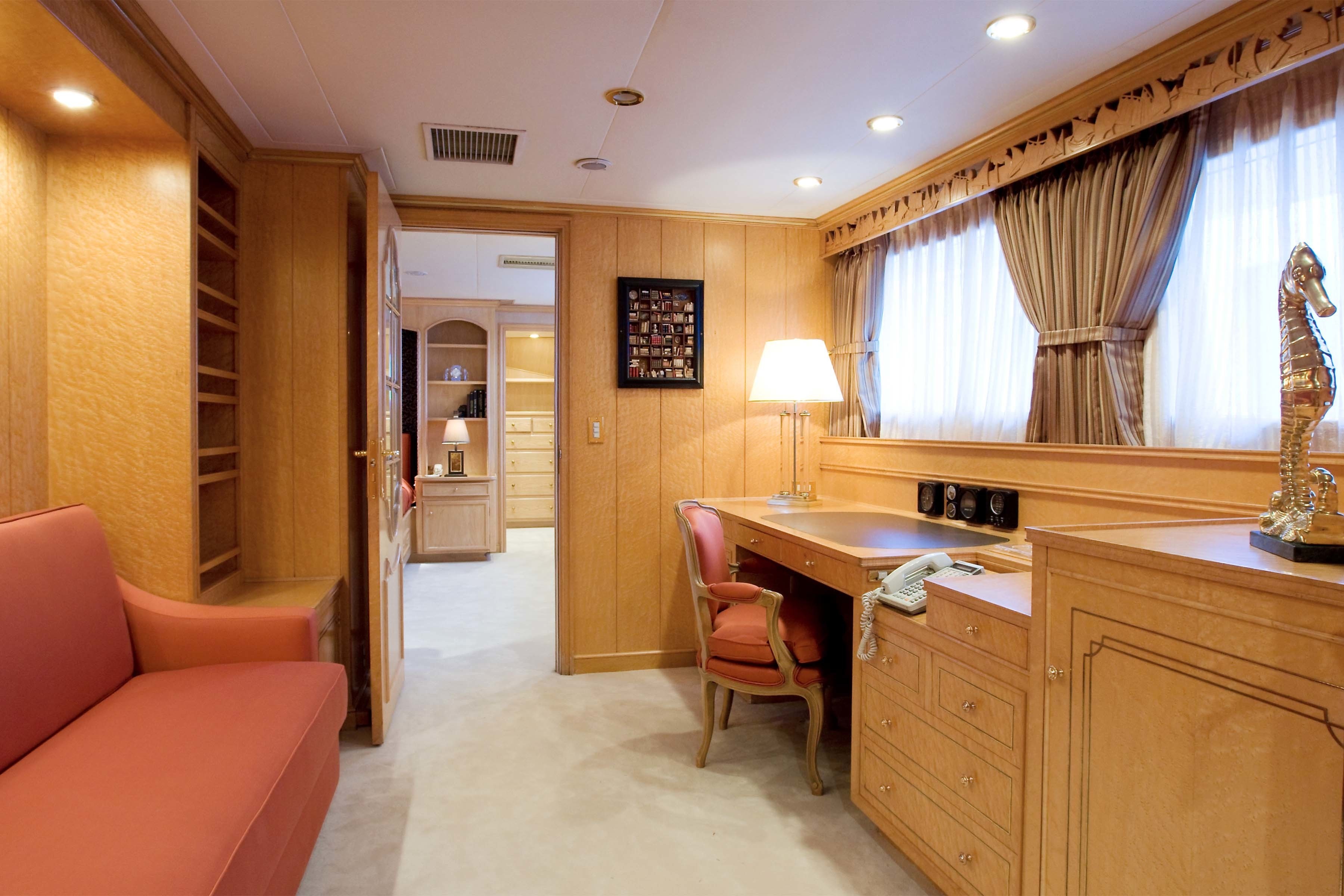 Main Master Office Aboard Yacht LADY ROSE