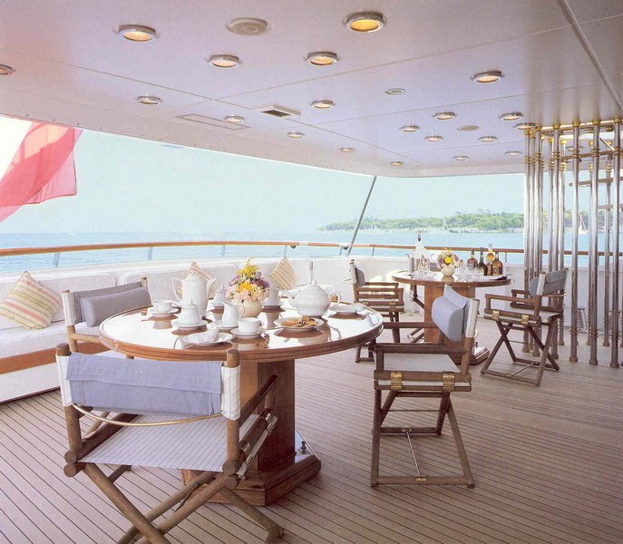 Aft Deck Eating/dining On Yacht LADY ROSE