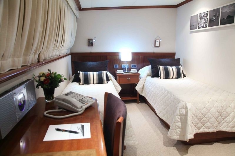 Twin Bed Cabin On Board Yacht ASTERIA