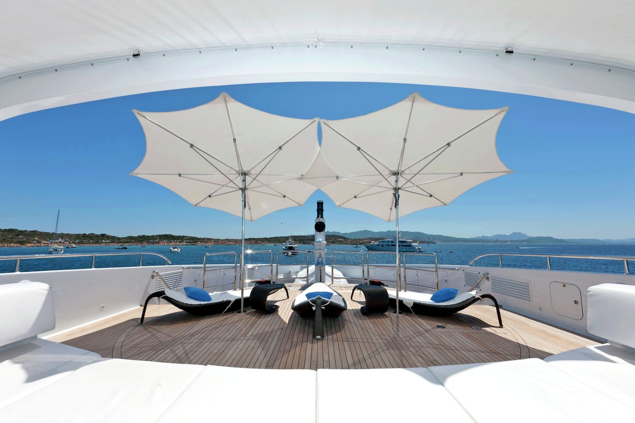 Lounging: Yacht INCEPTION's Ship's Bow Deck Captured