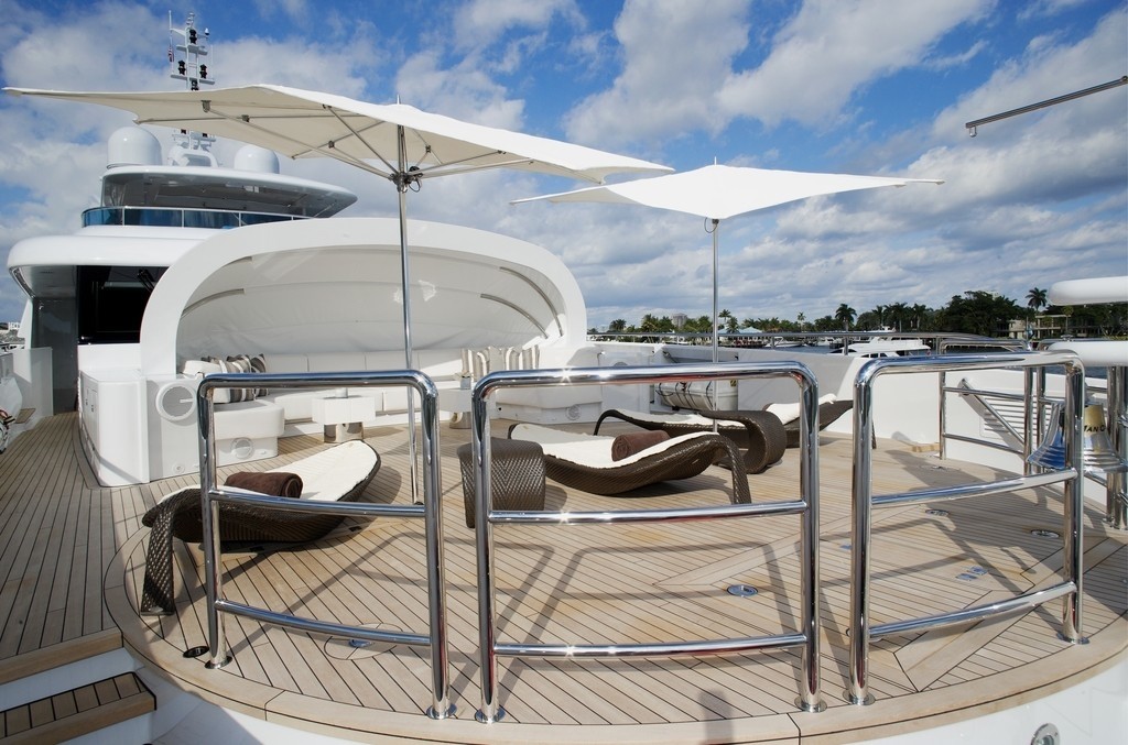 Sun Deck On Board Yacht INCEPTION