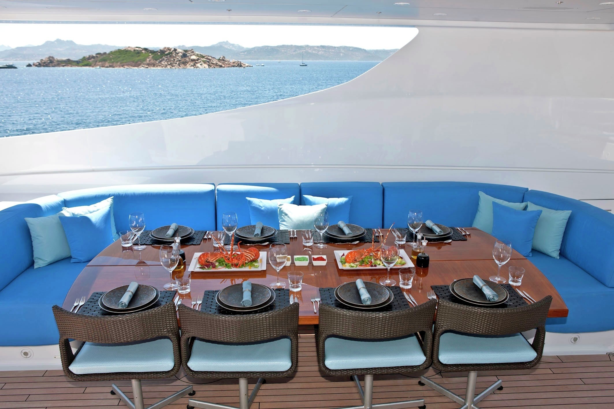 External Eating/dining On Board Yacht INCEPTION