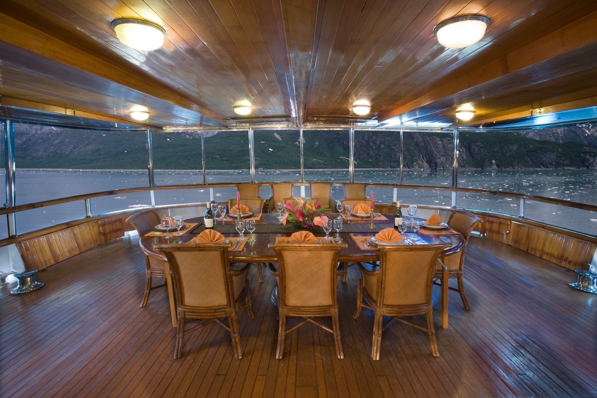 Aft Deck Eating/dining On Yacht STARGAZER