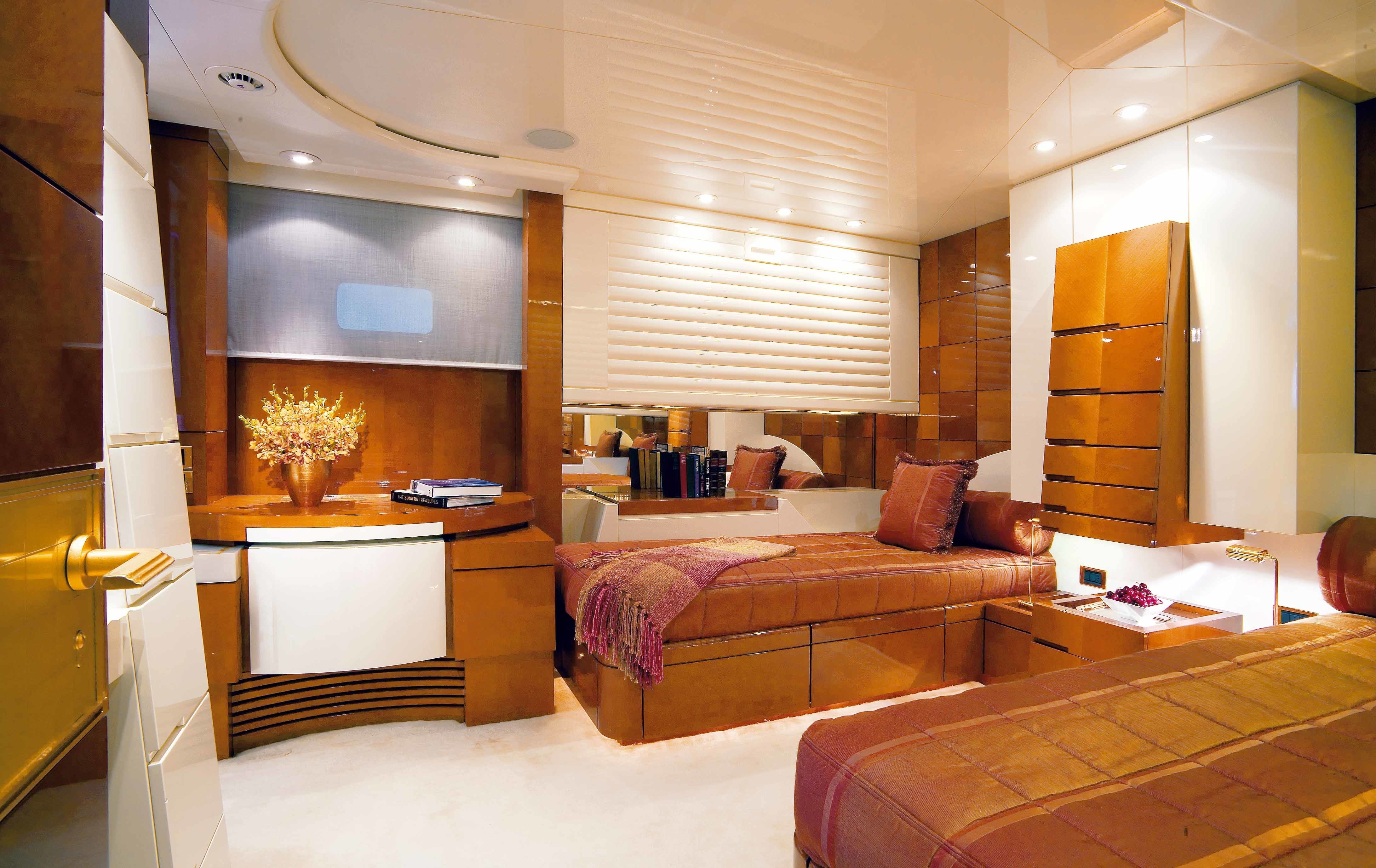 Twin Bed Stateroom Aboard Yacht BAD GIRL