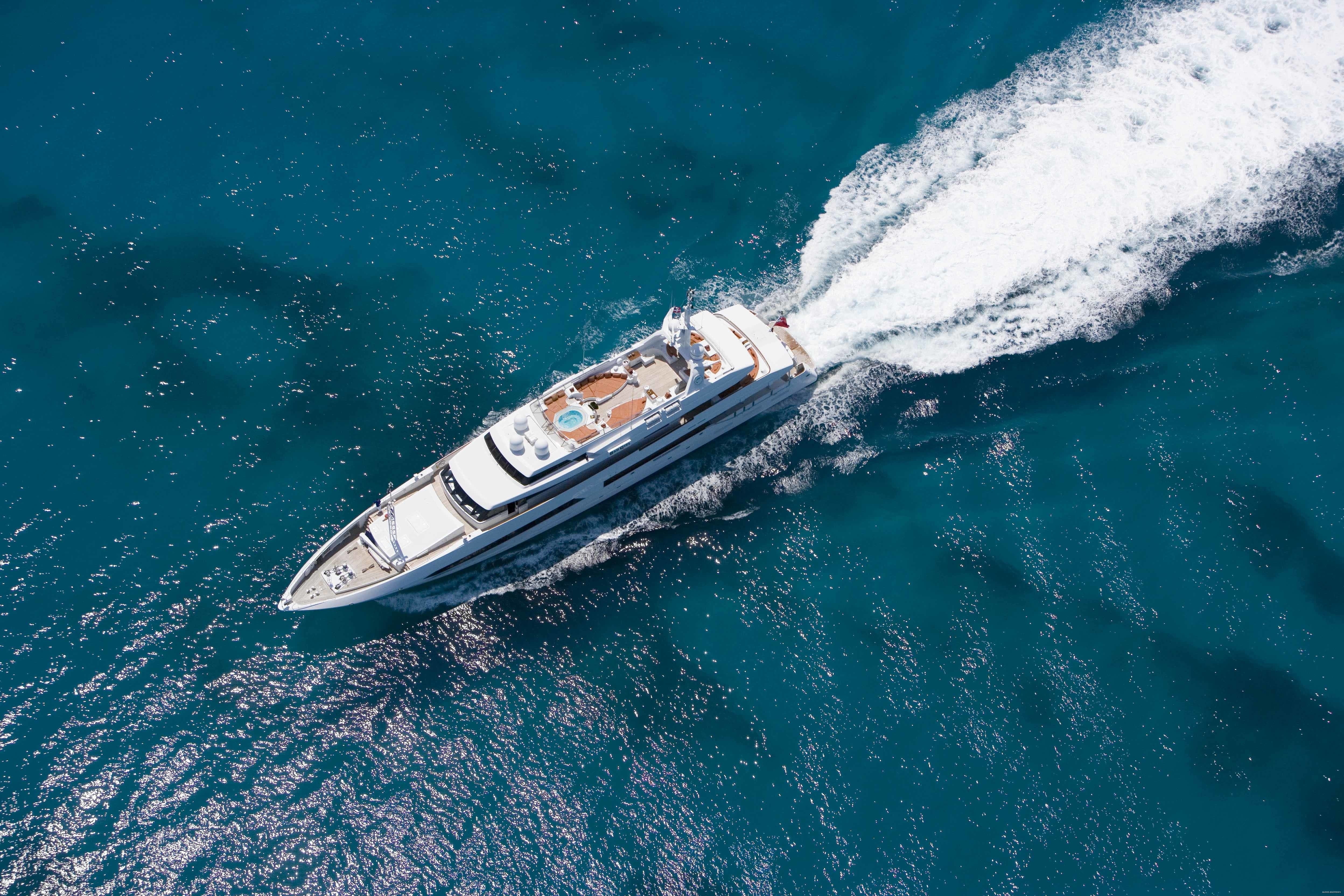 From Above Cruising On Board Yacht BAD GIRL