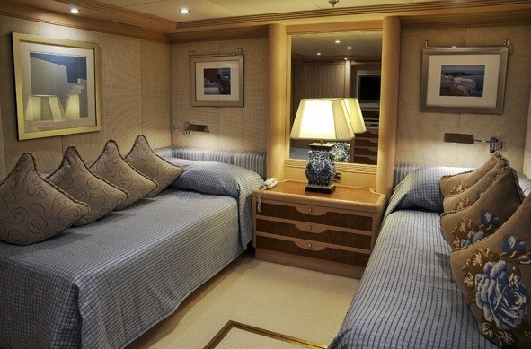 Twin Bed Stateroom On Yacht MESERRET II