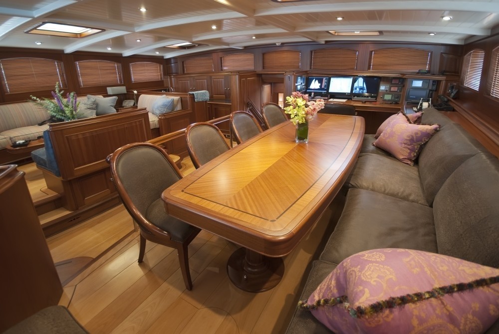 Eating/dining Zone On Board Yacht ATHOS