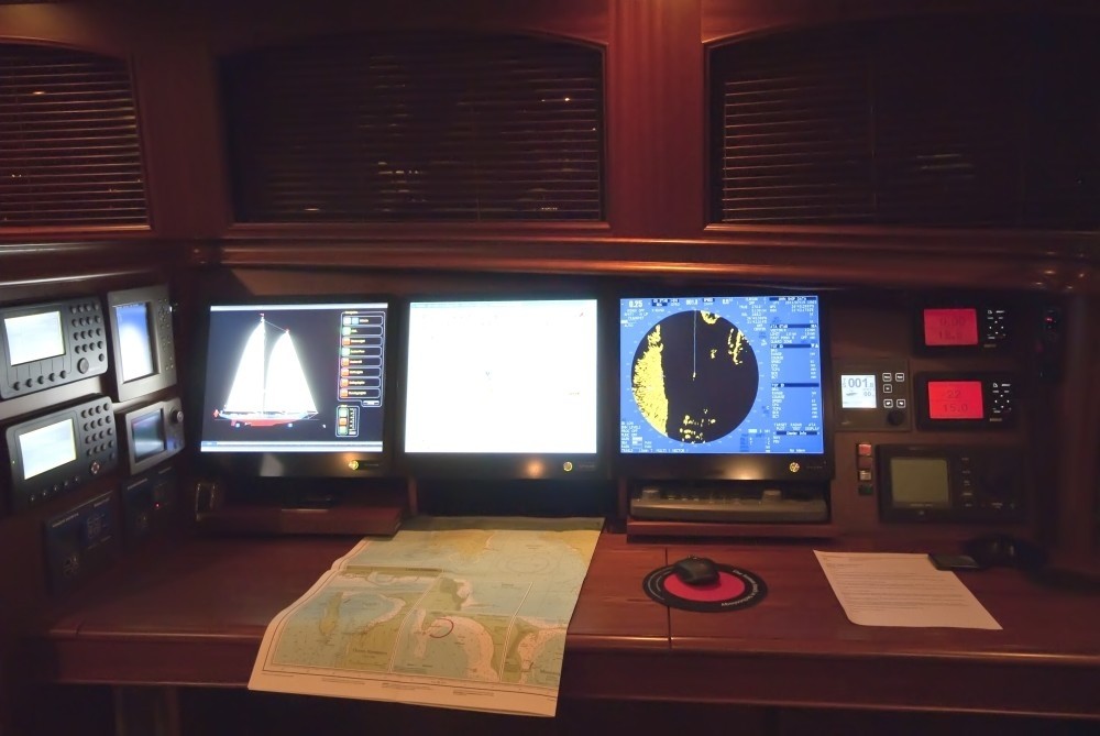Instrumentation: Yacht ATHOS's Bridgedeck Image