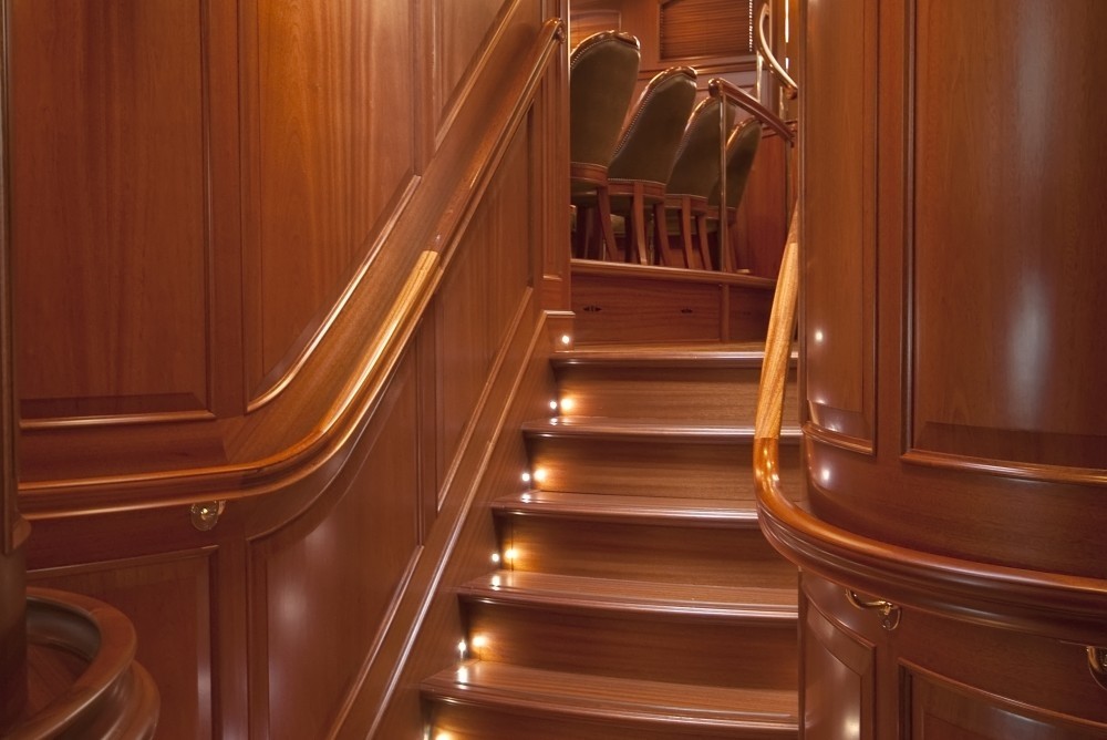 Stairway On Yacht ATHOS