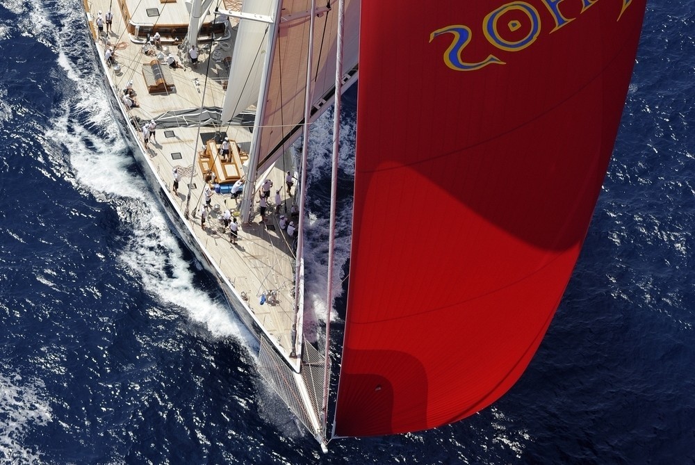 Ship's Bow: Yacht ATHOS's Above Image