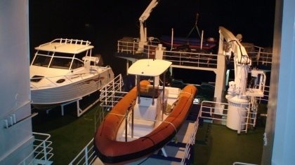 Small Ship's Tender Aboard Yacht SARSEN