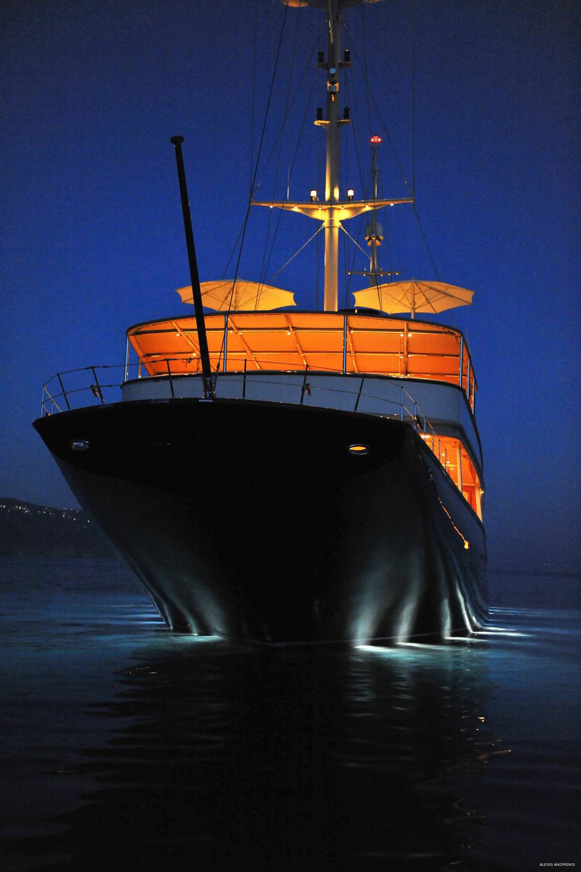 Evening: Yacht NERO's Aft Photograph