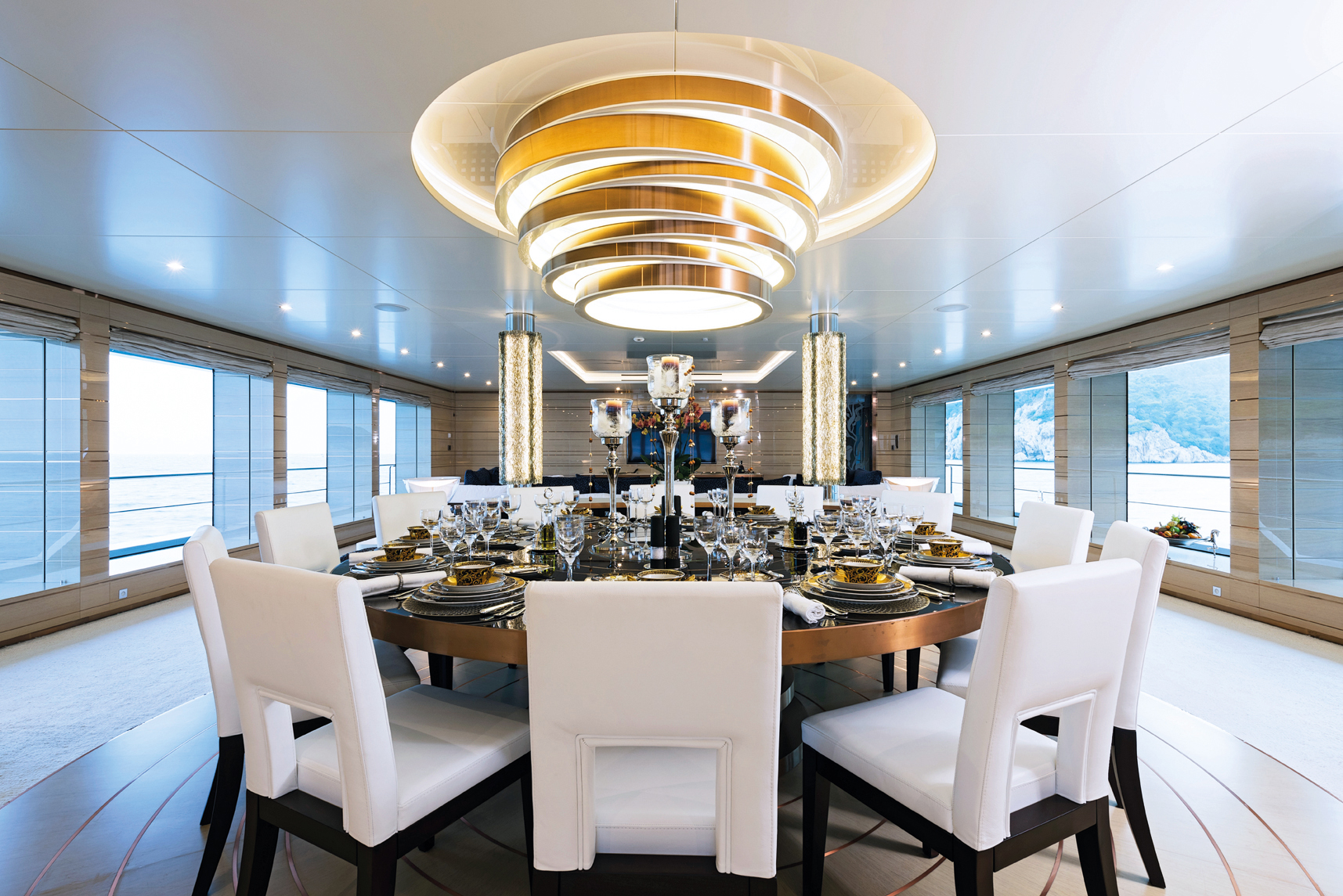 Formal Dining Area On The Main Deck Inside
