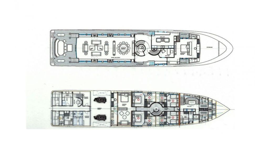 Yacht PALMARINA By Orkun - Layout