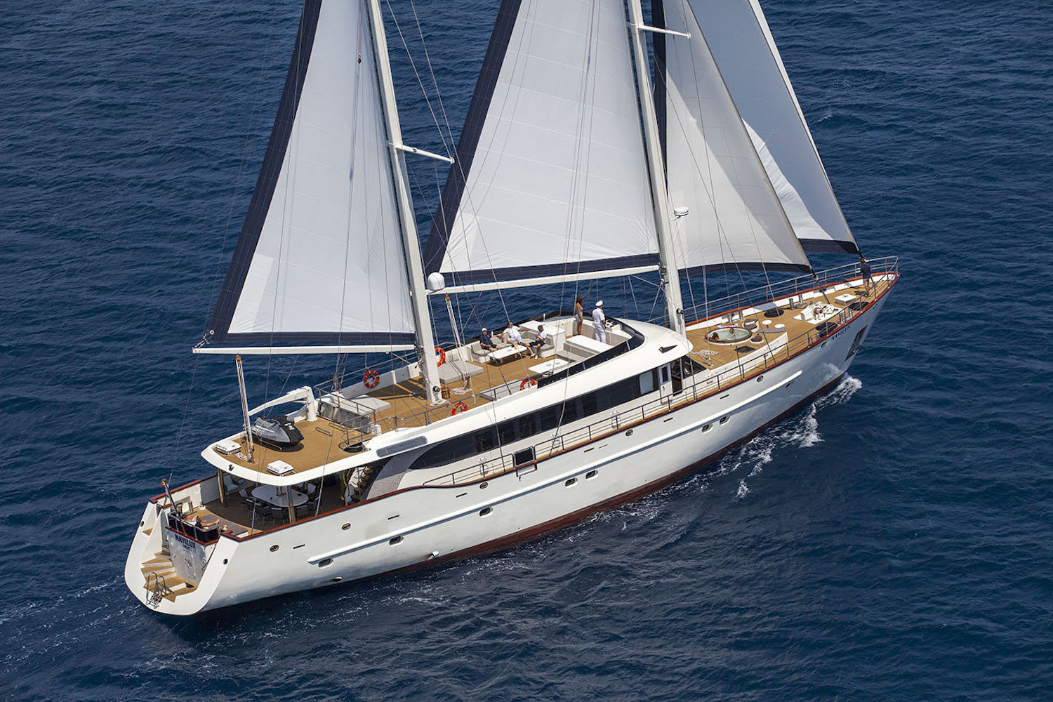 Aerial Charter Yacht Navilux