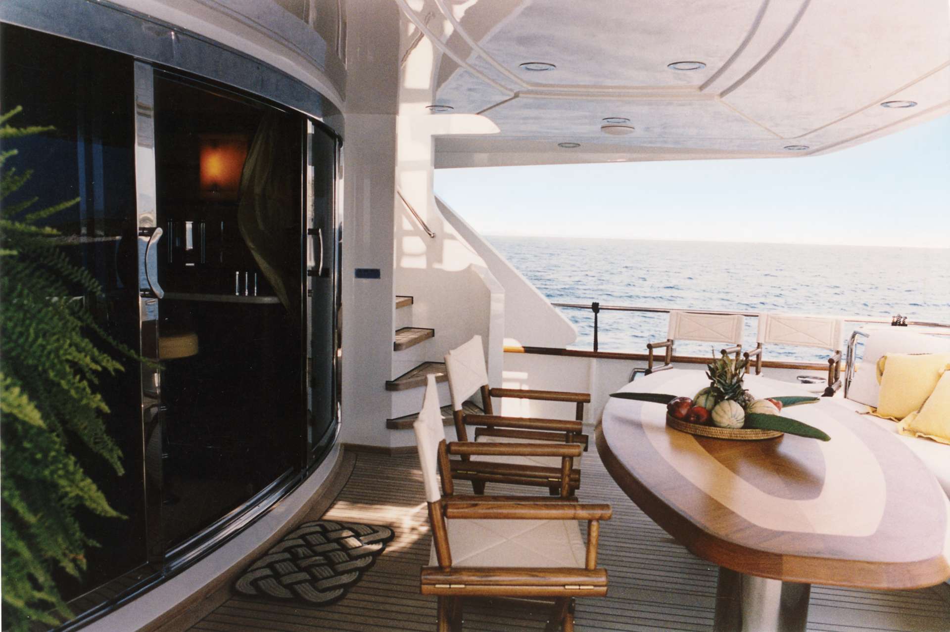 Aft Deck With Table And Chairs