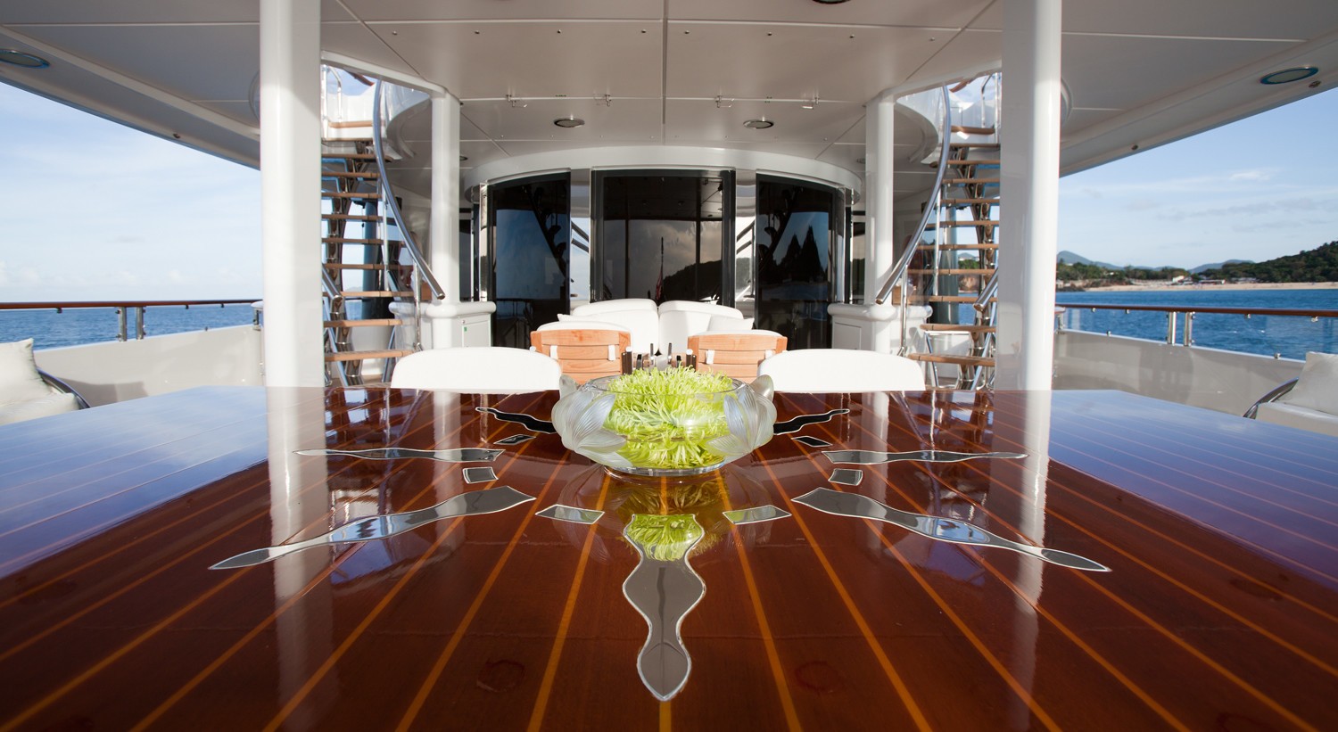 Aft Deck Eating/dining Furniture On Board Yacht SUNRISE