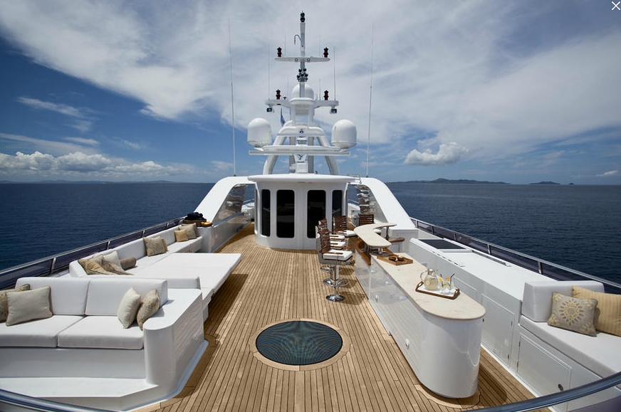 Sun Deck Aboard Yacht NOBLE HOUSE