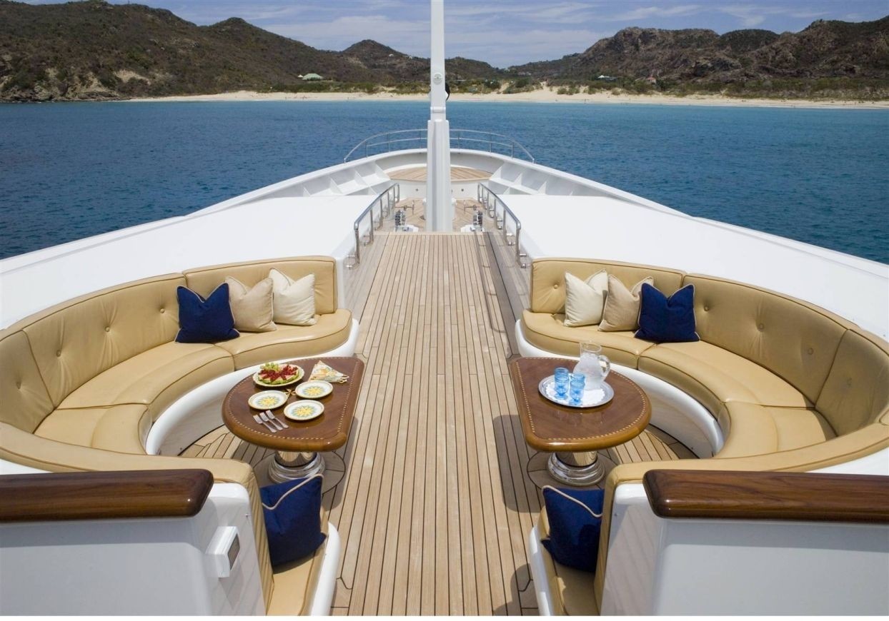 Sun Deck Sitting Aboard Yacht PARAFFIN