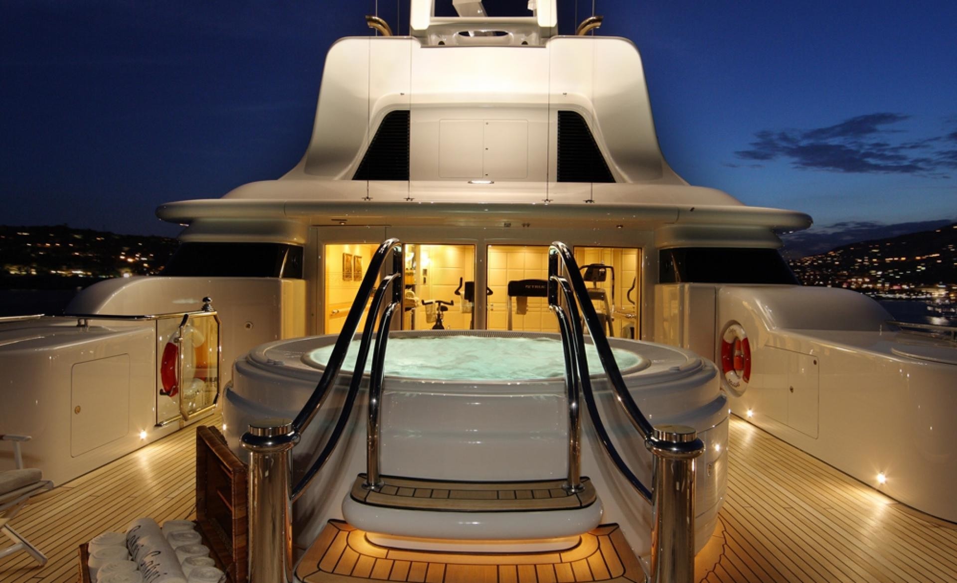 Evening: Yacht CAPRI's Jacuzzi Pool Photograph