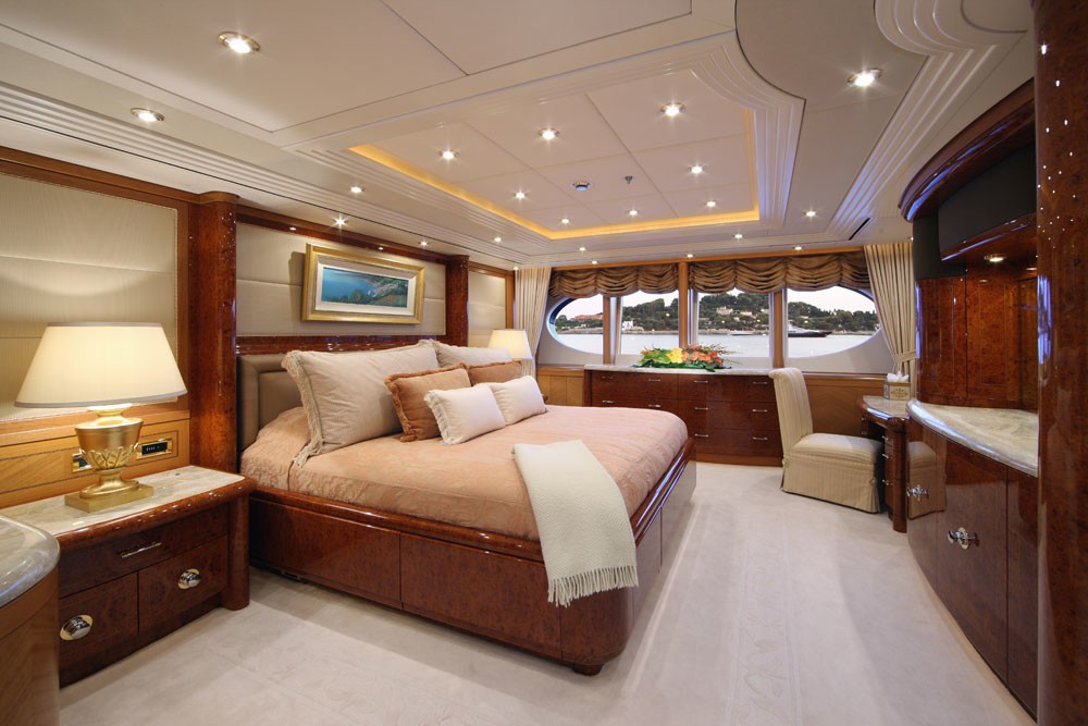 Main Master Cabin Aboard Yacht CAPRI