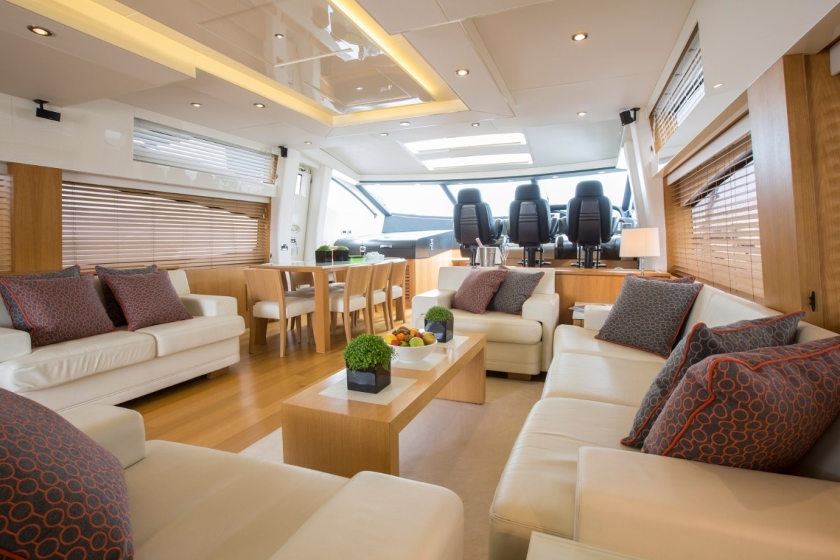 Salon And Dining, image of BST SUNRISE by Sunseeker Shipyard, Sunseeker Inh...
