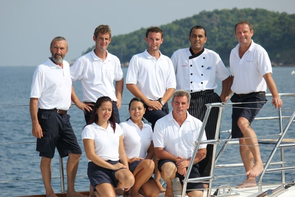 Crewmember's On Board Yacht DOUCE FRANCE