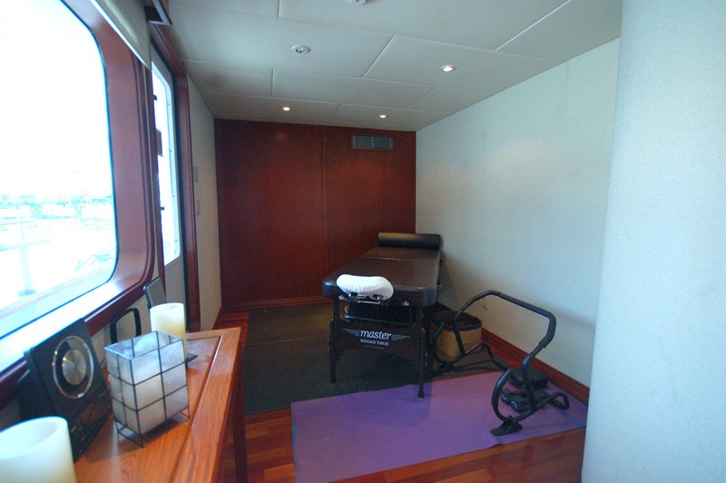 Massage Area On Board Yacht STARGAZER