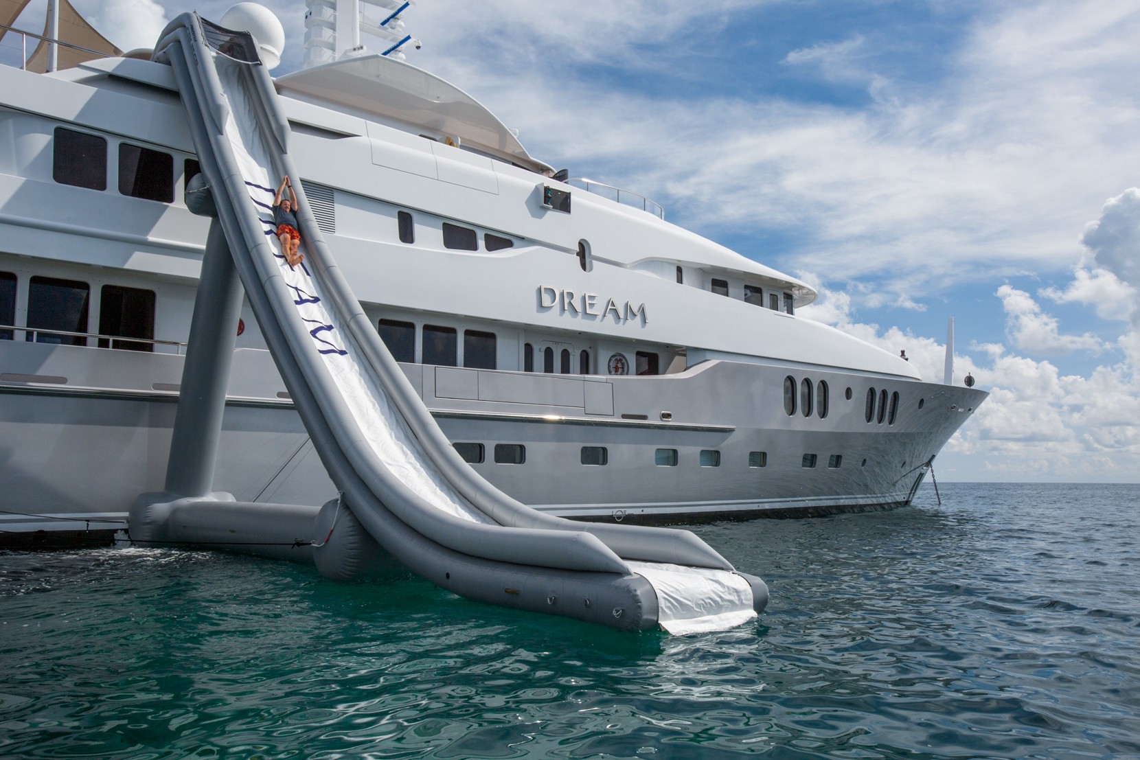 Yacht DREAM by Abeking & Rasmussen - The Epic Water Slide!