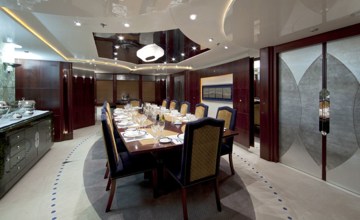Eating/dining Area Aboard Yacht SARAH