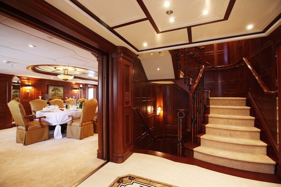 Eating/dining Saloon With Hall Aboard Yacht NOMAD