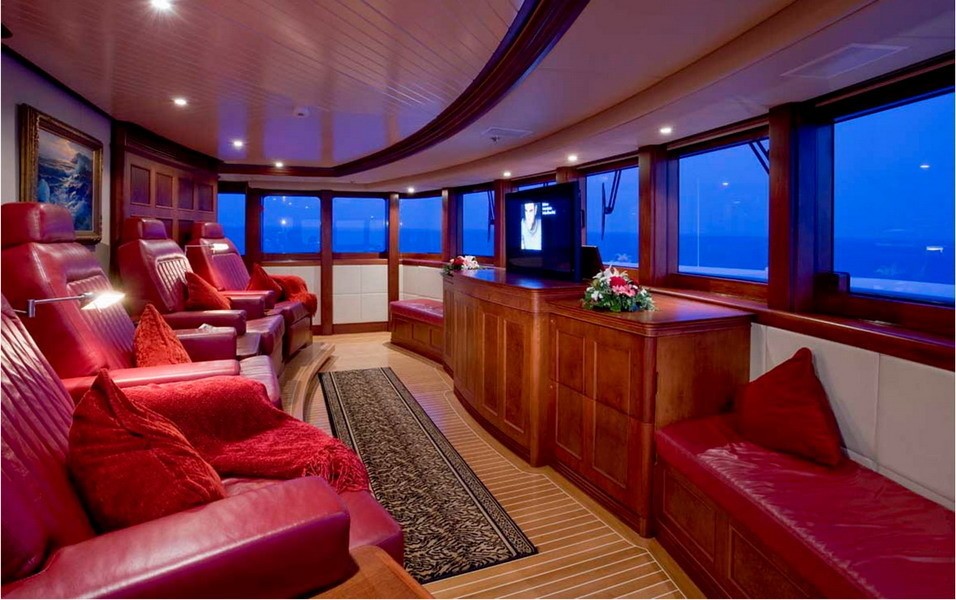 Observance Lounging Aboard Yacht NOMAD